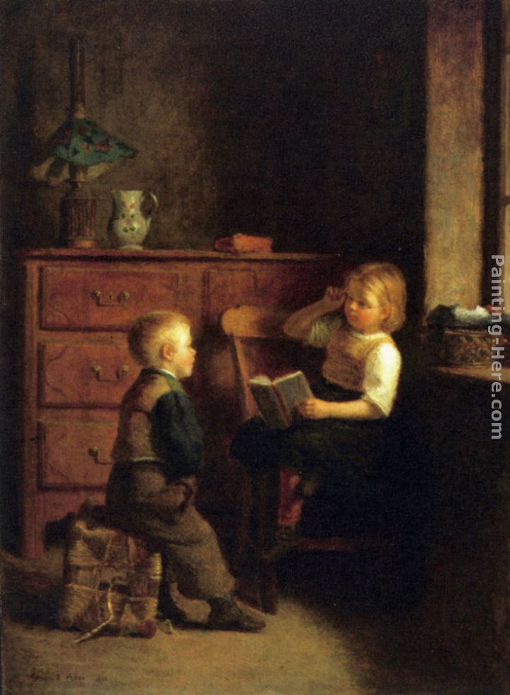 A Good Story painting - Edouard Frere A Good Story art painting